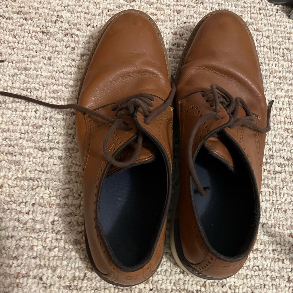 Cole Haan Brown Leather Lace-Up Shoes size 11M